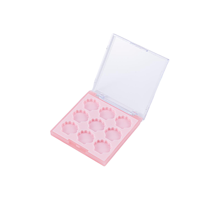 2516-9 Caja de sombras de ojos cuadradas portátiles de 9 colores con forma de concha