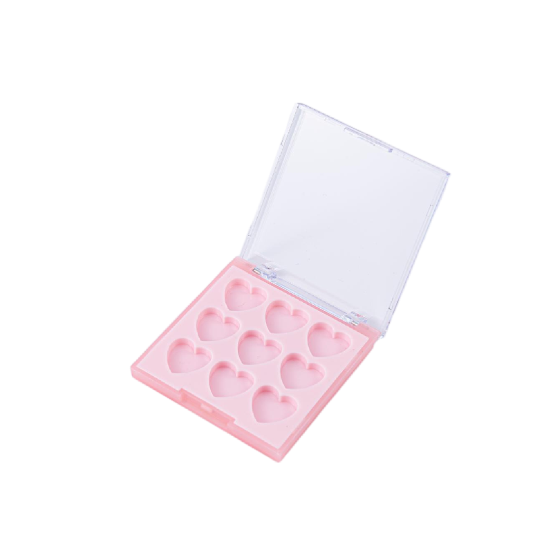 2516-9 Caja de sombras de ojos de gran capacidad con 9 compartimentos estilo Sweet Love