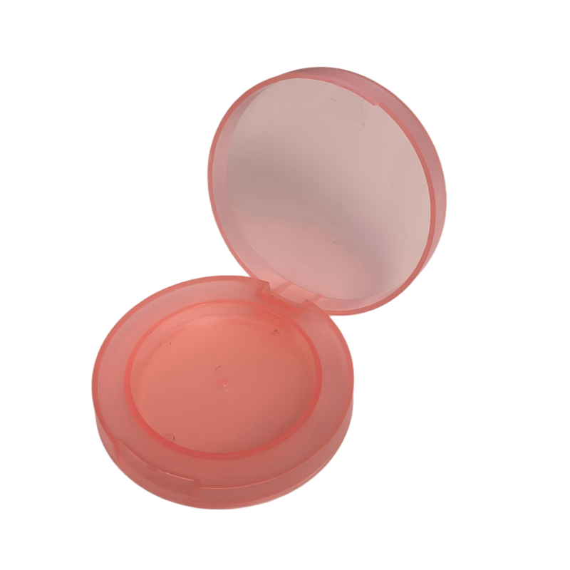 2526-1 Estuche compacto ligero de PP mate suave con un solo compartimento para polvos, vacío