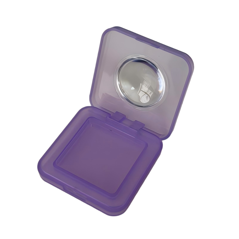 2530-1 Polvera cuadrada con espejo de aumento | Envases cosméticos personalizados