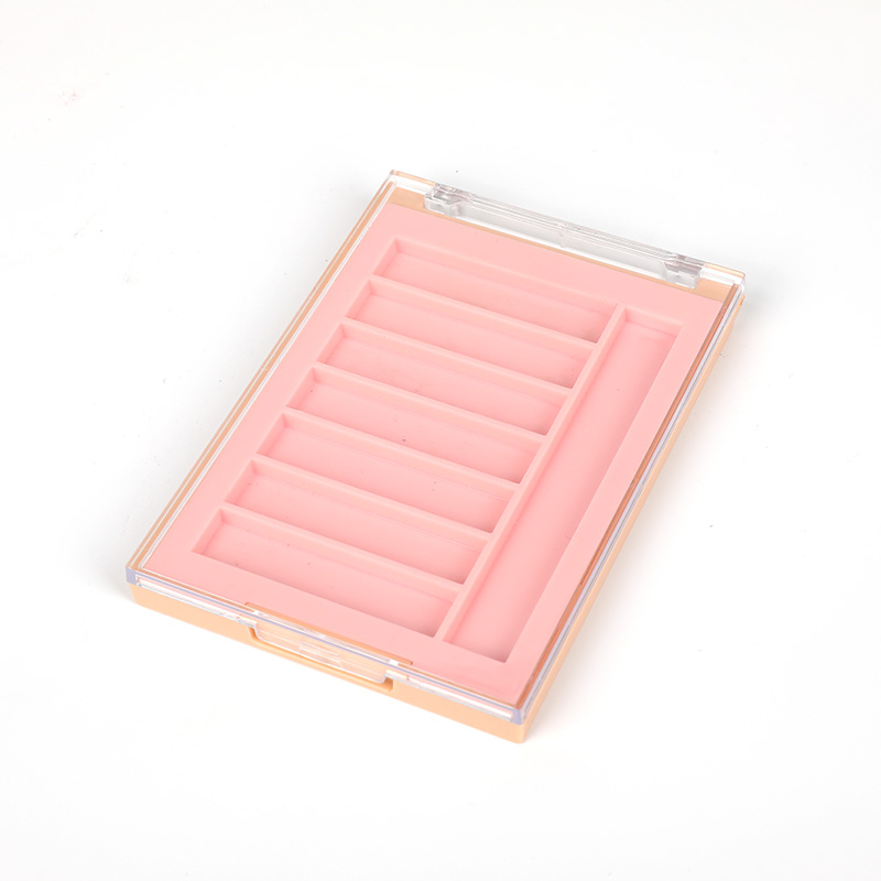 502-7 Estuche de polvos para cejas Pink Square Seven-Grid