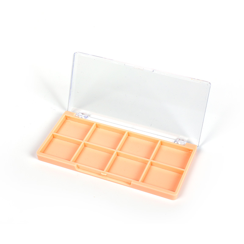 1006-8 Estuche para sombras de ojos Pink Square 9 Grids