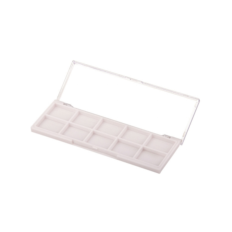 2028-10 Estuche de sombras de ojos White Square 10 Grids