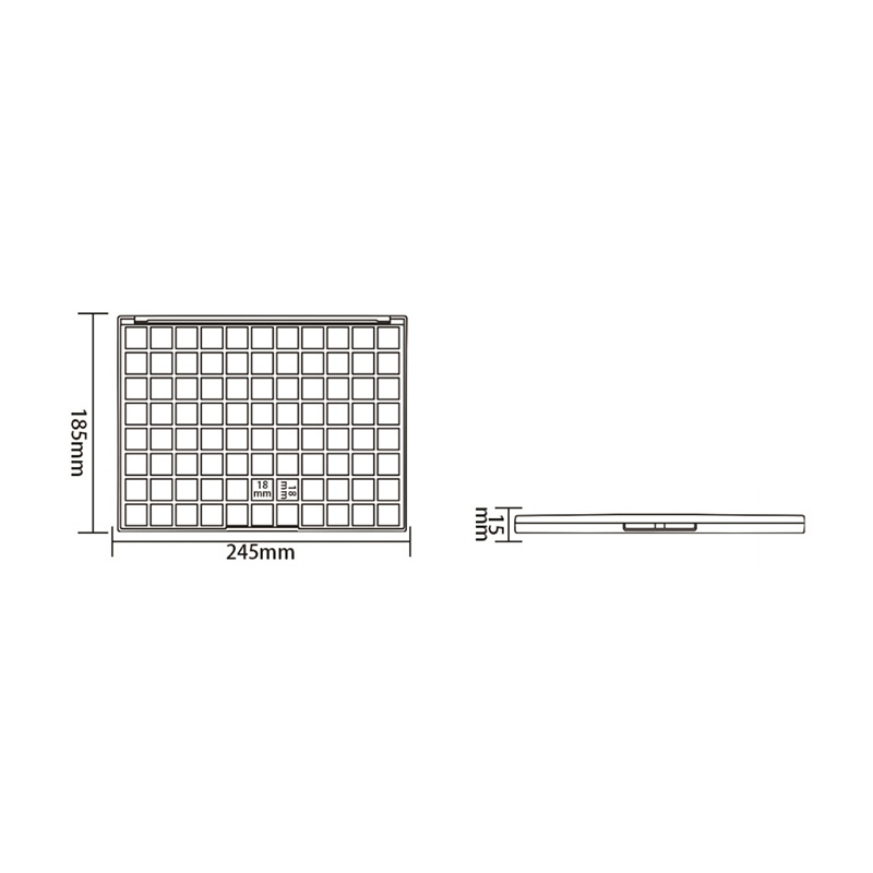 2038-88 Estuche de sombras de ojos Pink Square 88 Grids