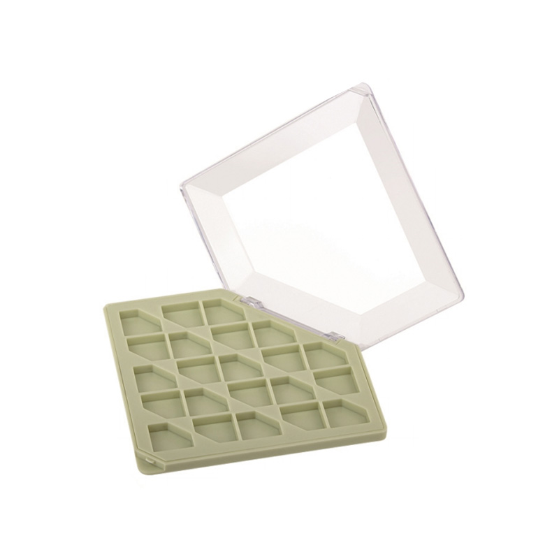 1005 Estuche de sombra de ojos Matcha Green Diamond Shape 22 Grids