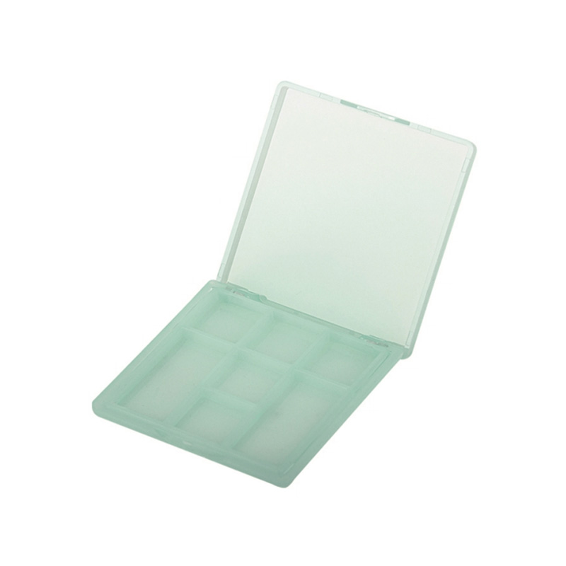 2011-2 Estuche de sombra de ojos Mint Green Square 5+2 Grids