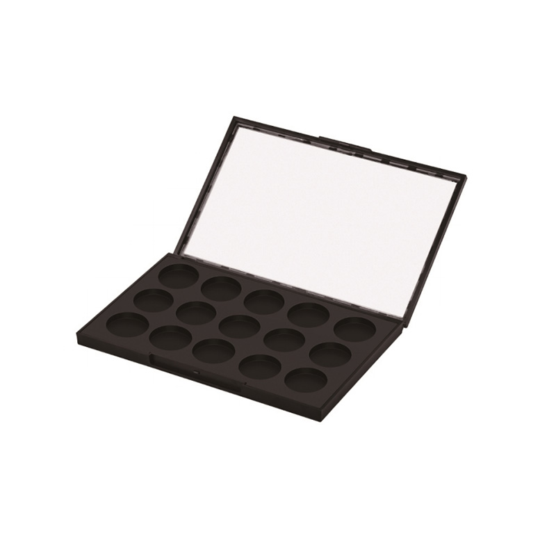 1007-15 Estuche para sombras de ojos Black Square de 15 rejillas