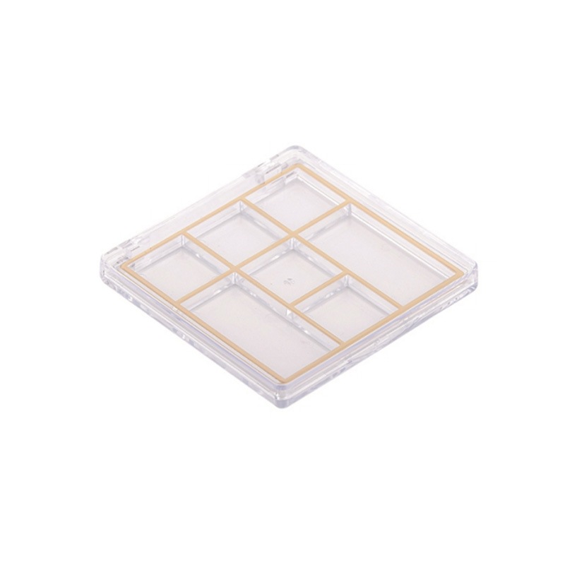 405-8+4 Estuche para sombra de ojos Black Square 8+4 Grids