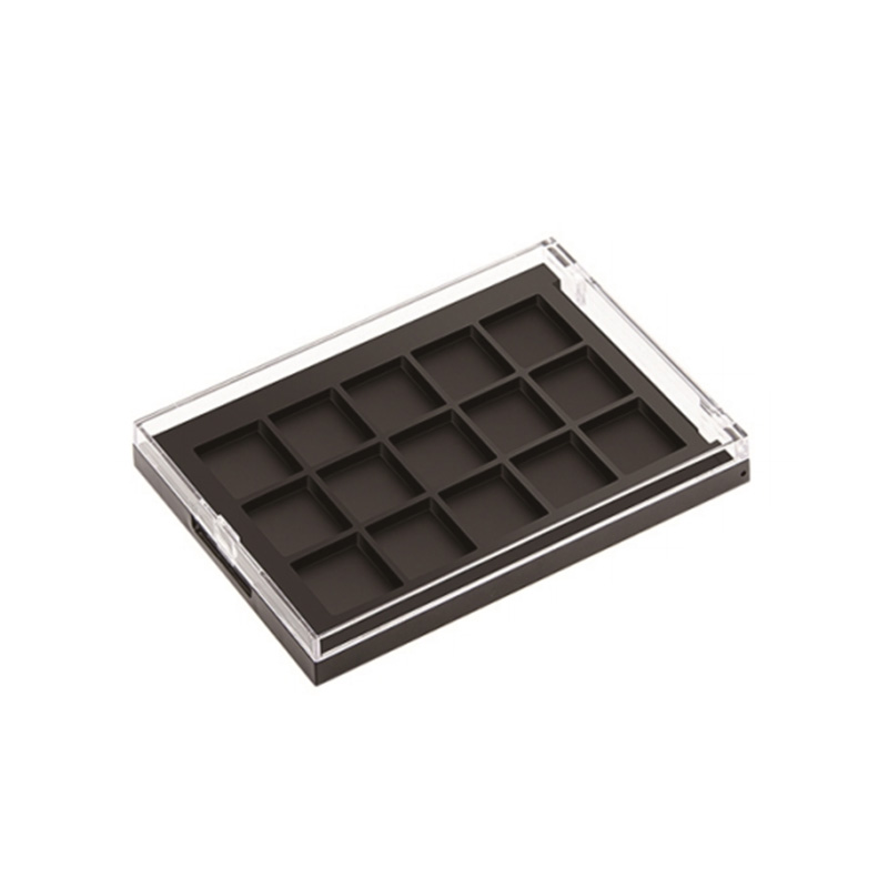 405-8+4 Estuche para sombra de ojos Black Square 8+4 Grids