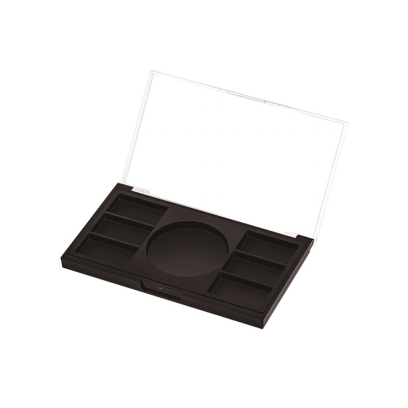 405-7 Estuche para sombras de ojos Black Square de 7 rejillas