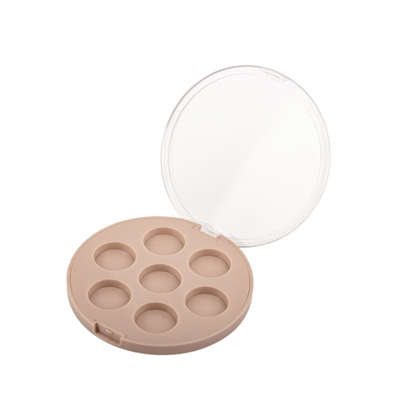 506-7 Estuche para sombras de ojos Nude Round 7 Grids